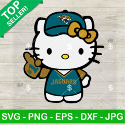 Hello Kitty Jacksonville Jaguars Football No 1 SVG