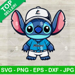 Stitch Miami Marlins Baseball Team SVG