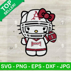 Hello Kitty Arkansas Razorbacks Football SVG