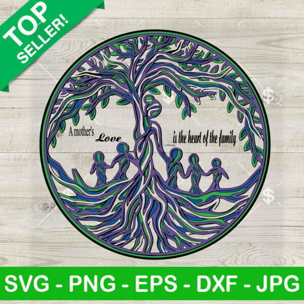 Mother Tree And Her Child SVG