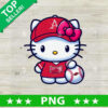 Hello Kitty Arkansas Razorbacks Baseball PNG
