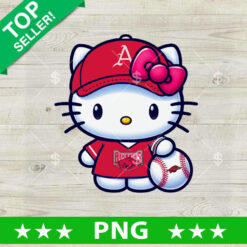 Hello Kitty Arkansas Razorbacks Baseball PNG