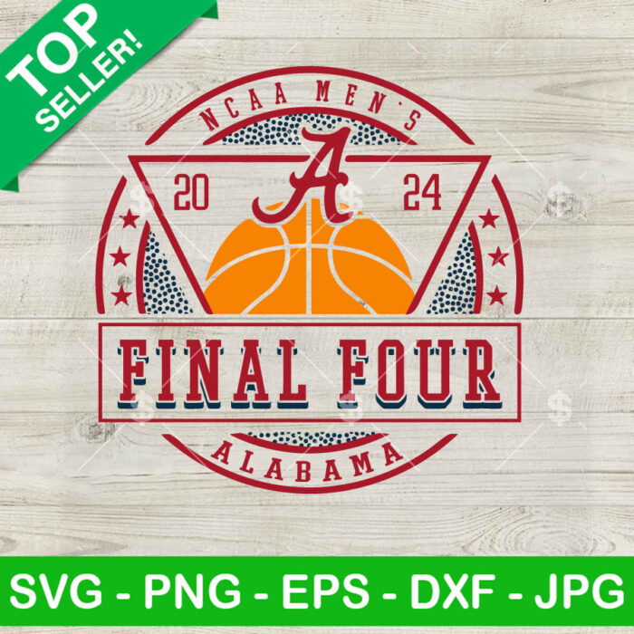 Alabama Basketball Final Tour SVG, 2024 NCAA Mens Basketball SVG, Alabama Mens Basketball Championship SVG Cut file cricut