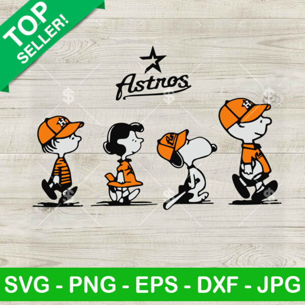 Houston Astros Peanuts Movie SVG