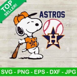 Houston Astros Snoopy Baseball SVG, Houston Astros Snoopy SVG, Houston Astros MLB SVG Cut file cricut