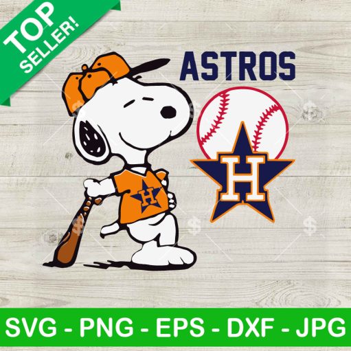 Houston Astros Snoopy Baseball Svg