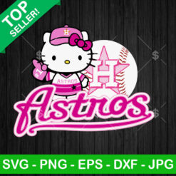 Hello Kitty Pink Houston Astros SVG
