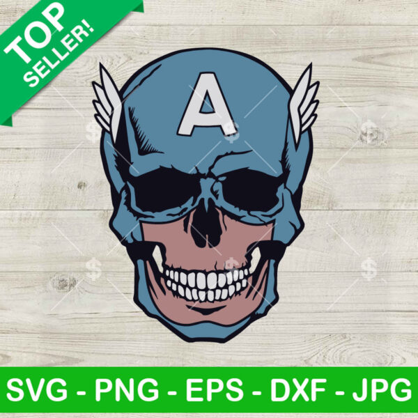 Captain America Skull SVG