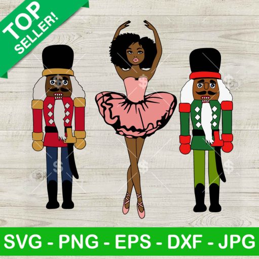 Sugar Plum Fairy Black Nutcracker Christmas African American SVG