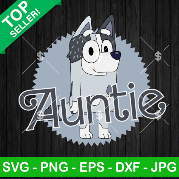 Funny Bluey Aunt Trixie SVG