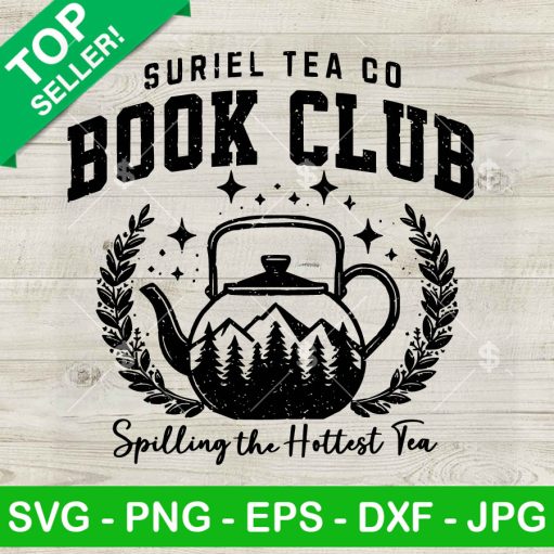 Suriel Tea Co Book Club Svg