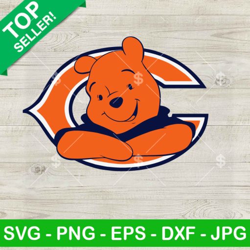 Chicago Bears Winnie the Pooh SVG