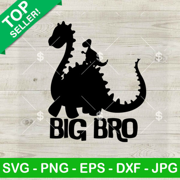 Cute Big Bro Dinosaur SVG
