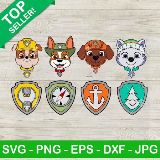 Paw Patrol Characters Bundle SVG