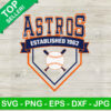 Vintage Astros Established 1962 SVG