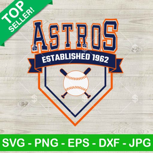Vintage Astros Established 1962 Svg