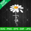 White Daisy Flower Faith SVG