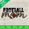Leopard Football Mom SVG