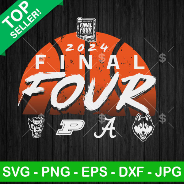 2024 Mens Basketball Final Four SVG, Men's Basketball March Madness SVG, Official 2024 NCAA SVG Cut file cricut