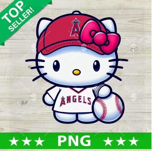 Hello Kitty Los Angeles Angels Baseball Png