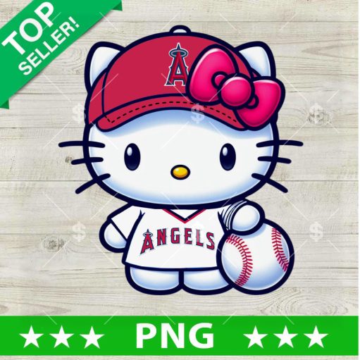 Hello Kitty Los Angeles Angels Baseball PNG