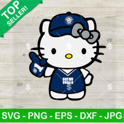 Indianapolis Colts Hello Kitty Football No 1 SVG
