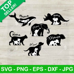 Mama Dinosaur Animal SVG