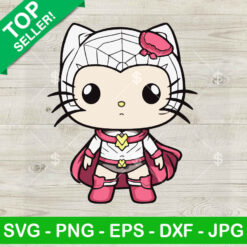 Hello Kitty Spider Woman SVG