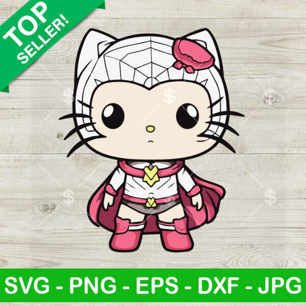 Hello Kitty Spider Woman SVG