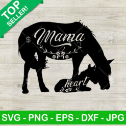 Mama horse Floral SVG