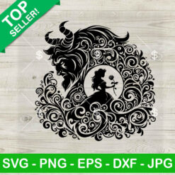 Beauty And The Beast Mandala SVG