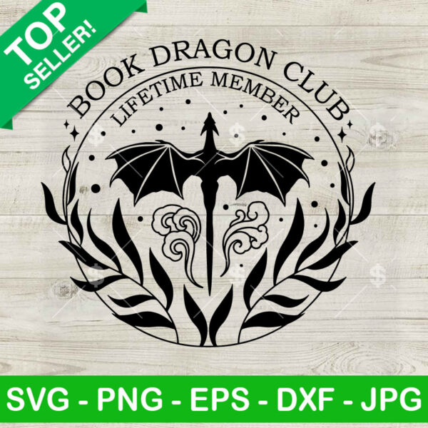 City Of Starlight Book Dragon Club SVG