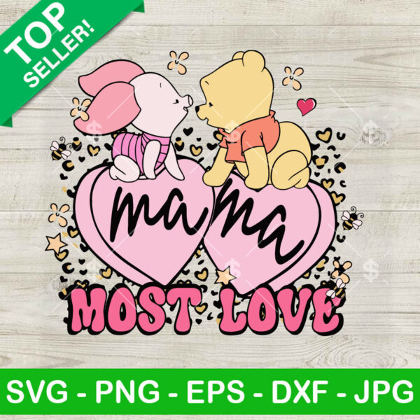 Winnie Pooh And Piglet Mother's Day SVG