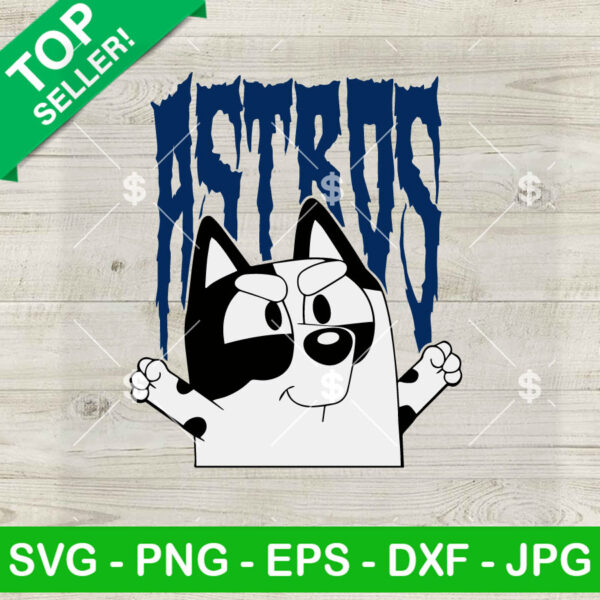 Bluey Muffin Astros Baseball SVG, Bluey Muffin SVG, Bluey Houston Astros Baseball SVG PNG DXF