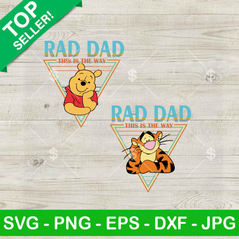 Winnie The Pooh Rad Dad SVG