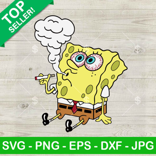 SpongeBob SquarePants Smoke weed SVG