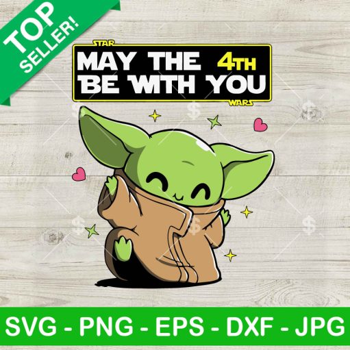 Cute Baby Star Wars May The 4Th Be With You Svg