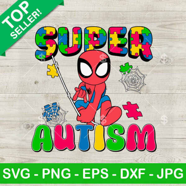 Spiderman Super Autism SVG