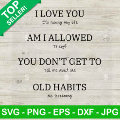 I Love You It's Ruining My Life TTPD SVG