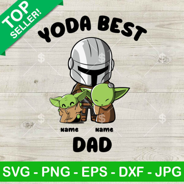 Yoda Best Dad And Baby Custom Name SVG