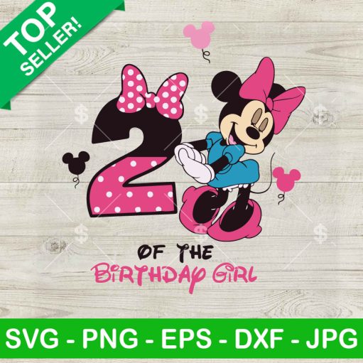 Minnie 2Nd Of The Birthday Girl Svg