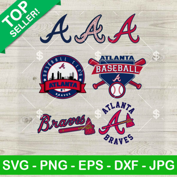 Atlanta Braves Baseball Logo SVG Bundle, Atlanta Braves Baseball SVG, MLB Team Leopard Logo SVG PNG DXF EPS Files