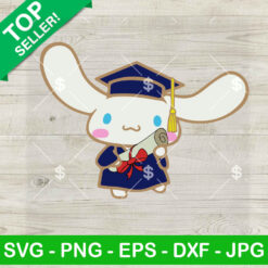 Cinnamoroll Graduation Cap SVG