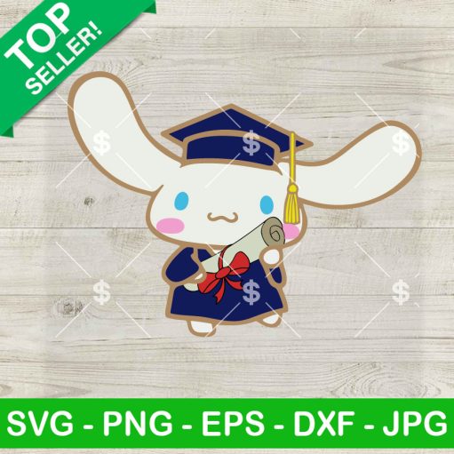 Cinnamoroll Graduation Cap Svg