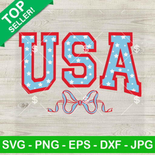 Coquette USA 4th Of July Bow SVG