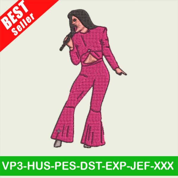 Selena Quintanilla Embroidery Designs, Selena Quintanilla Embroidery Files