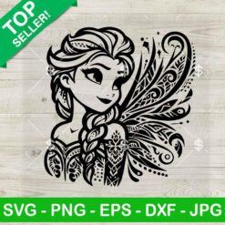 Elsa Mandala Princess SVG