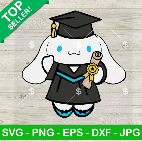 Hello Kitty Cinnamoroll Graduation SVG, Hello Kitty Senior SVG, Last Day Of School Kawaii Kitty SVG PNG DXF EPS