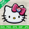 Hello Kitty Face Texas Rangers Baseball SVG