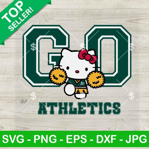 Hello Kitty Go Athletics Baseball SVG